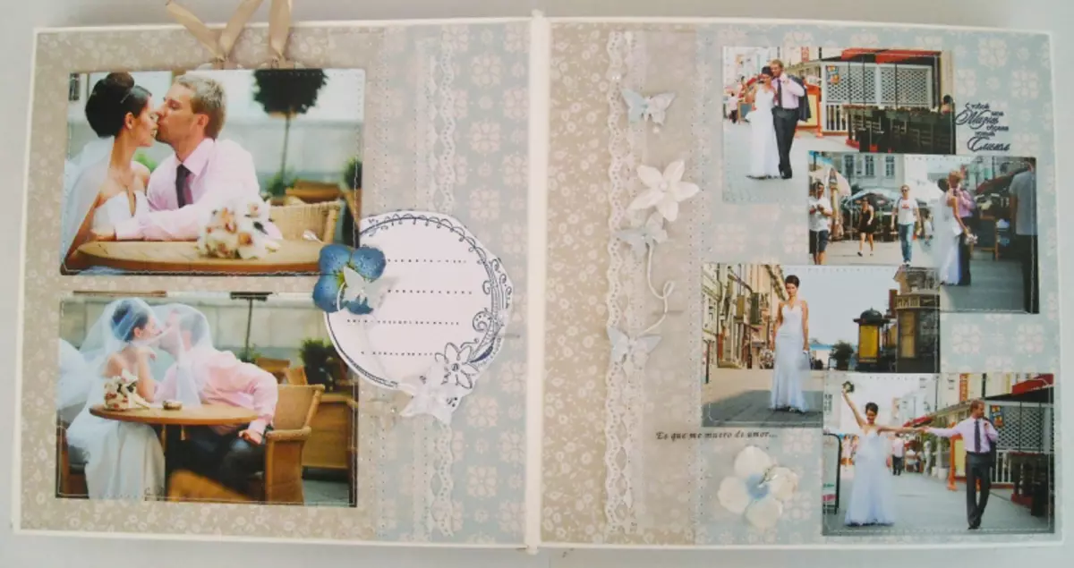 Photo album do it yourself in the marine style as a gift from the photo
