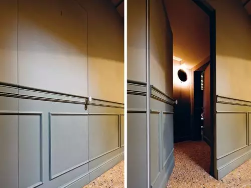 Interroom dolda dörrar under målning