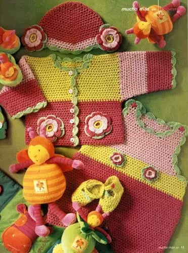 Crochet: Шинэ төрсөн хүүхэд, нярай хүүхдүүдэд зориулсан тайлбар, хүүхэд, эмэгтэй хүмүүст үнэгүй