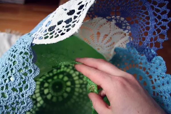 How to make a round lamp of lace with your own hands: 2 ways