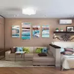 Proper design 1-room 30 sq m