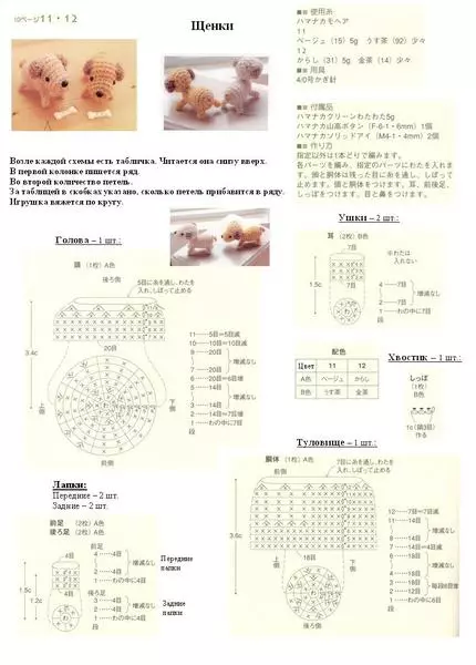 Diagramy zabawki Amiguruchi Crochet: lalka, owca i sowa dla początkujących z wideo i zdjęciami