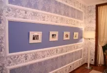 Cara ngalahake wallpaper rong jinis ing Hall: 35 foto