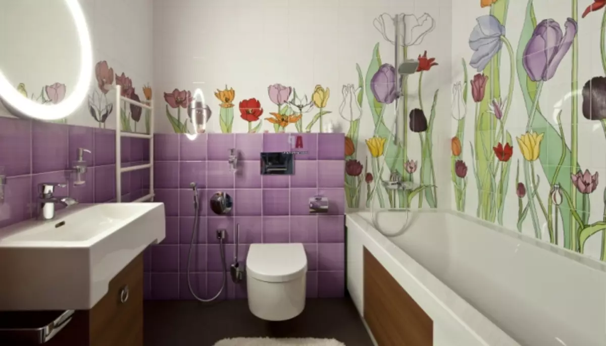 Как да нарисувате рисунка на стената в банята