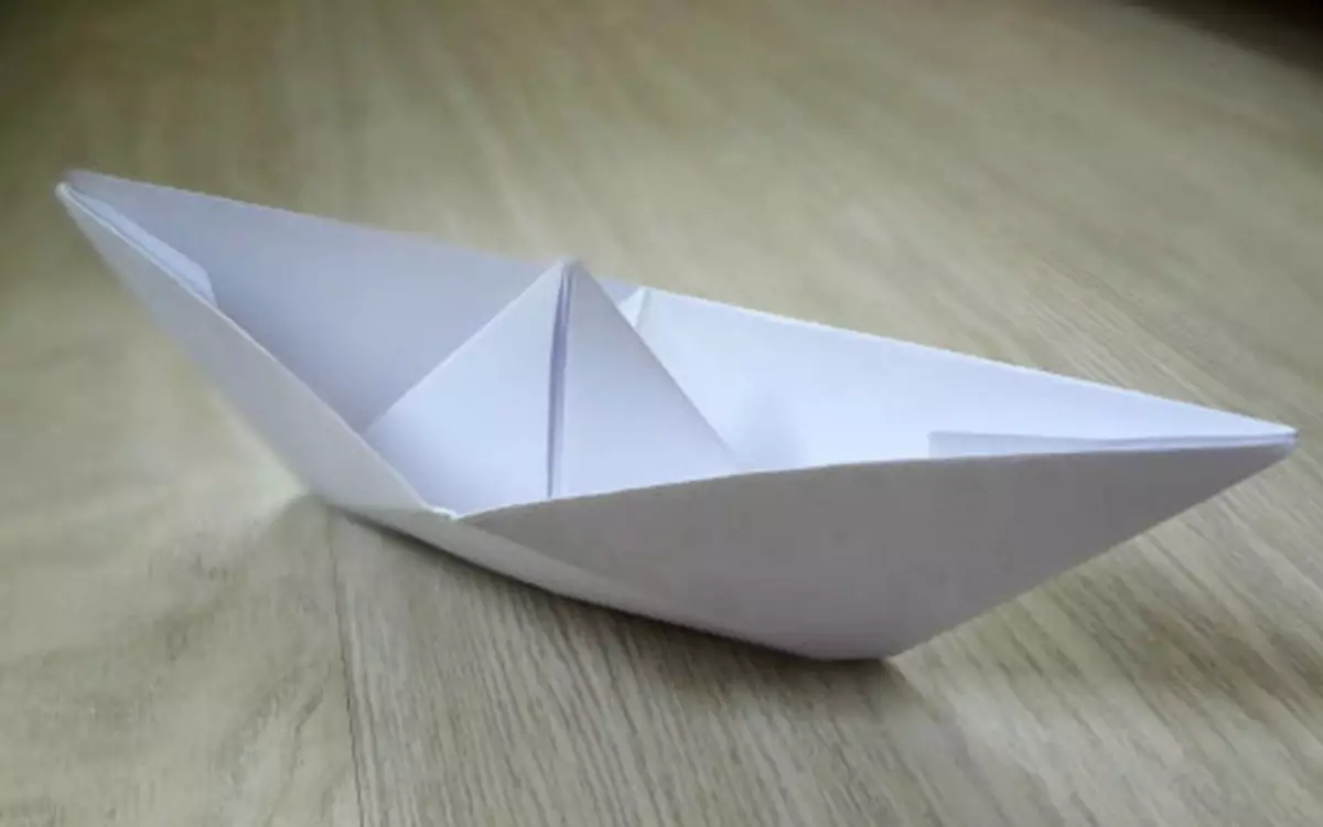 Step-by-Step Boat Ship sa Origami Technique: Mga Tagubilin Para sa mga Bata