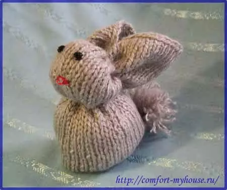 Easter Bunny yi da kanka tare da saƙa allura da crochet