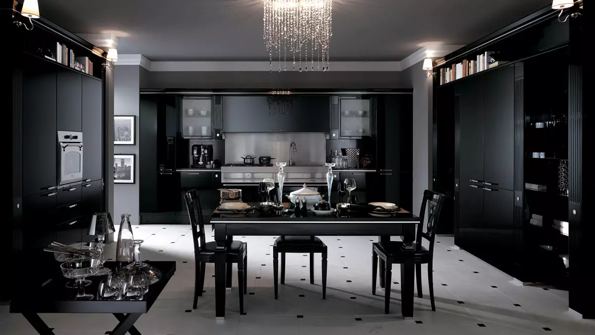Must köök: 5 disaini näpunäited