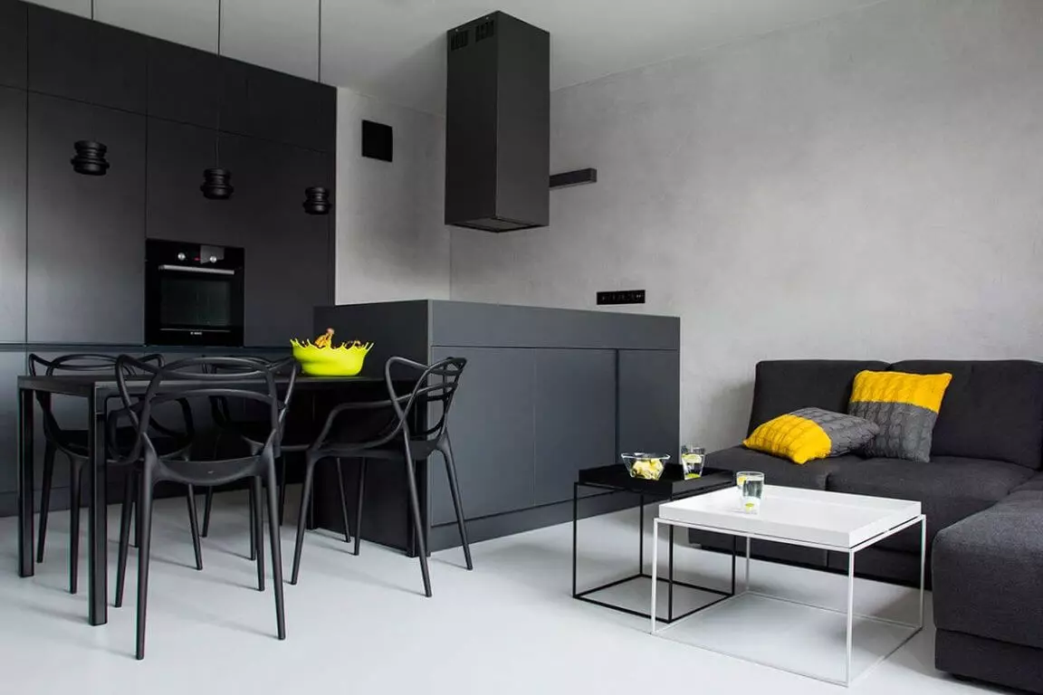 Must köök: 5 disaini näpunäiteid