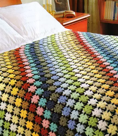 Plaid Crochet: Atụmatụ na nkọwapụta nke ijikọ ndị mbido na vidiyo na vidiyo