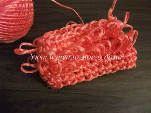 Minha experiência de tricô com crochê com loops esticados