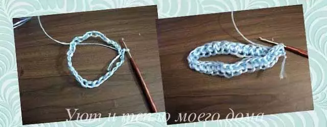 My experience of knitting with crochet with stretched loops