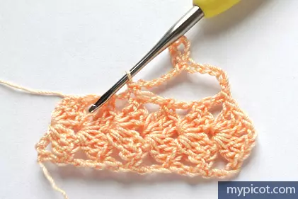 Crochet: Schemaen an Beschreiwunge vu breet oppenen Open mat Fotoen a Videoen
