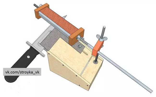 घर का बना चाकू sharpening मशीन