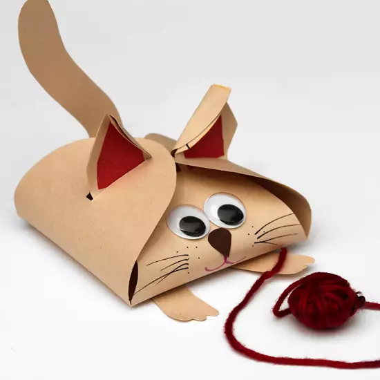 วิธีทำแมวจากกระดาษด้วยมือของคุณเอง: เทมเพลตสำหรับผู้เริ่มต้น