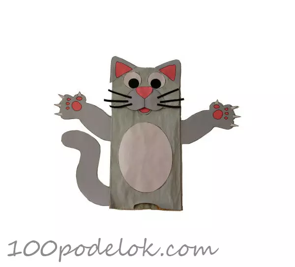 Kepiye carane nggawe kucing saka kertas nganggo tangan sampeyan dhewe: template kanggo pamula