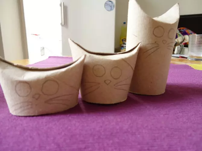 如何用自己的双手从纸上制作一只猫：初学者的模板