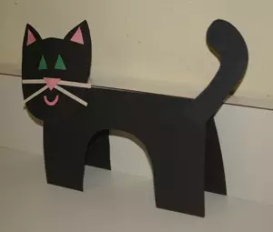 Kako narediti mačko iz papirja z lastnimi rokami: Predloge za začetnike