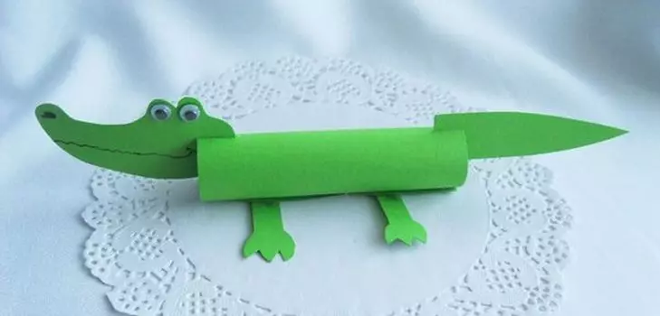 Crafts of Paper Crocodile: Schemat origami dla dzieci