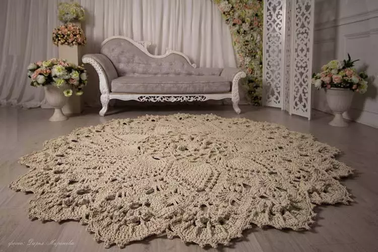 Carped Crochet Grand: Llinyn y cynllun gwau gyda llun a fideo