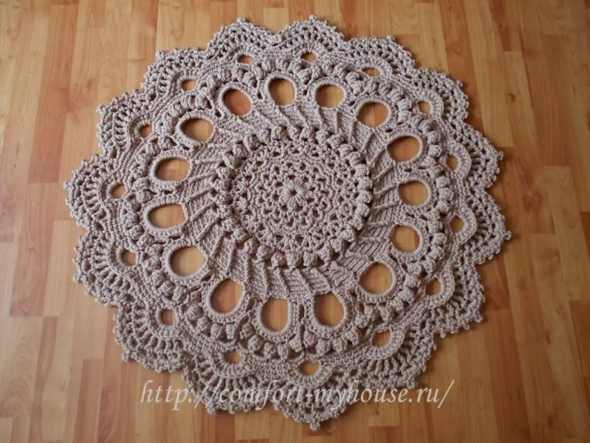 Knitting cord rugs with crochet: schemes, master class with photos and videos