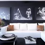 Pinturas en branco e negro