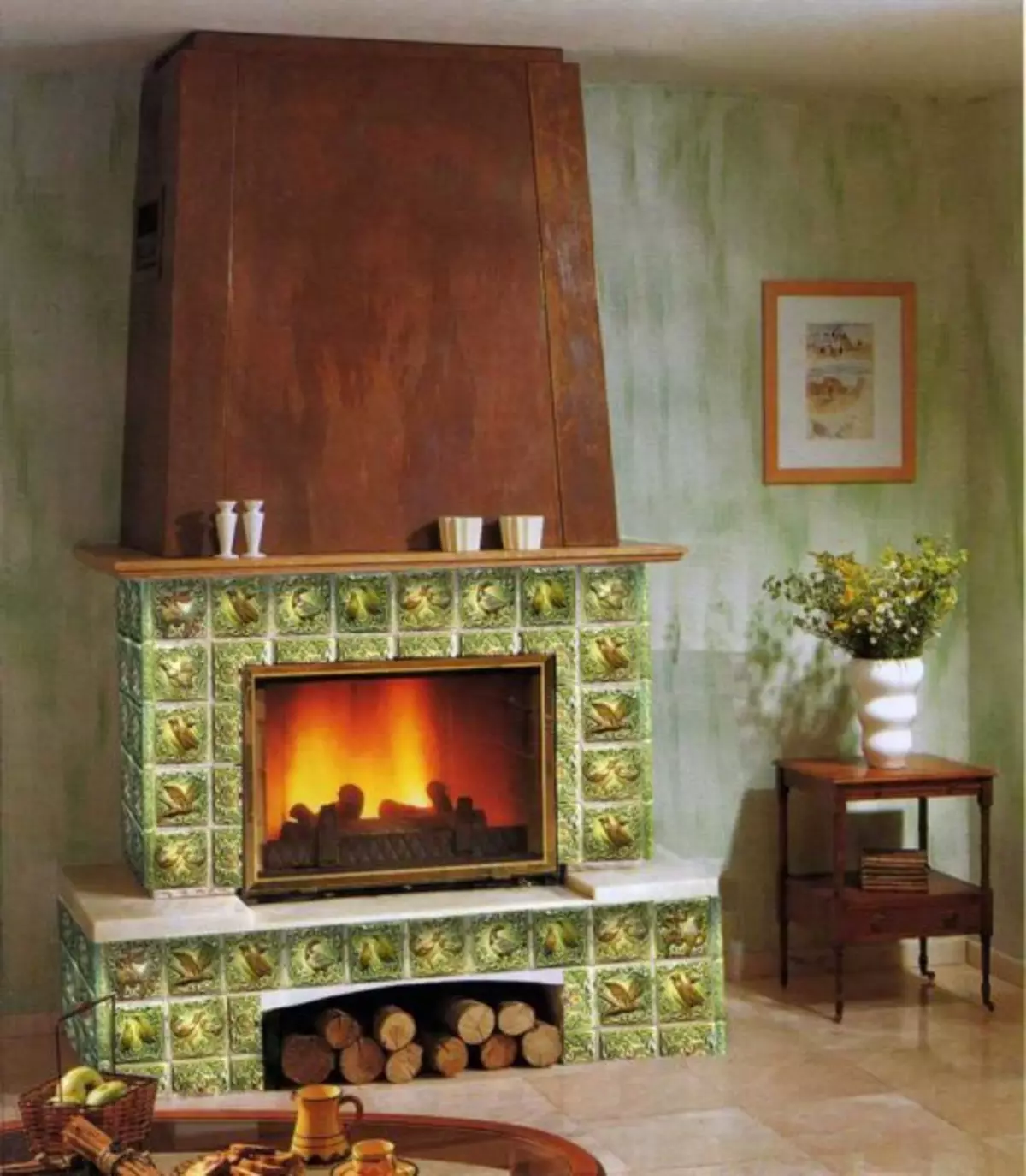 Paano paghiwalayin ang fireplace: plaster, cladding tile, bato