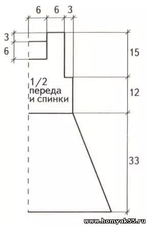 Кыз өчен Туник Хокет 5 яшь: Схемалар һәм видео белән тасвирламалар