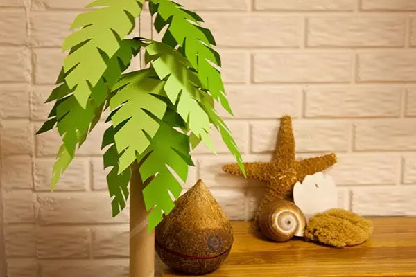 Papur Palm Tree: Dosbarth Meistr gyda llun a fideo