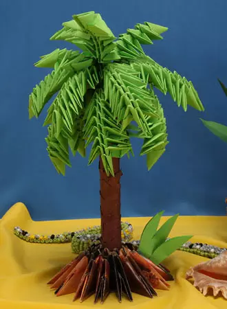 Kağıt Palmiye Ağacı: Fotoğraf ve video ile ana sınıf