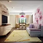 စတူဒီယိုခန်းမ၌ Design Kitchen-living ည့်ခန်း 30 စတုရန်းပေ။ မီတာ