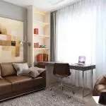 Brun sofa