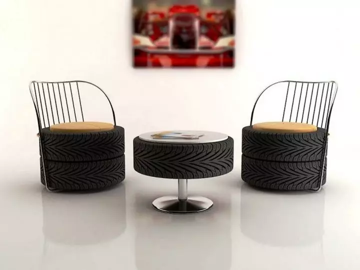 Möbel aus Reifen (Reifen) mit eigenen Händen (39 Fotos)