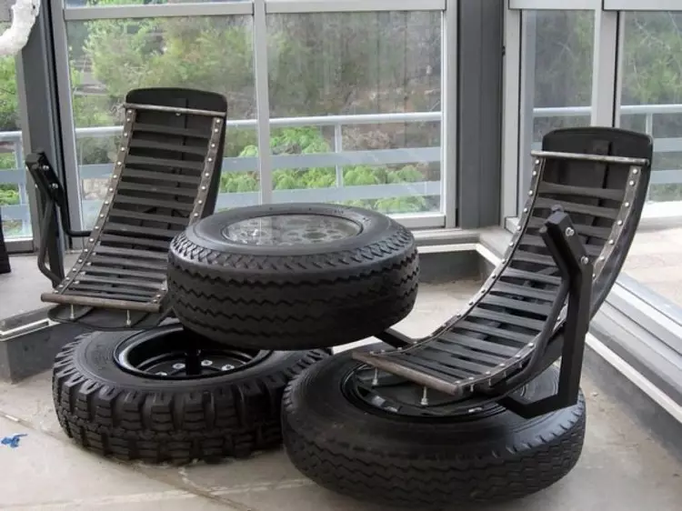 Móveis de pneus (pneus) com suas próprias mãos (39 fotos)