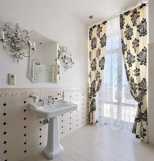How to choose a bathroom curtain: design options