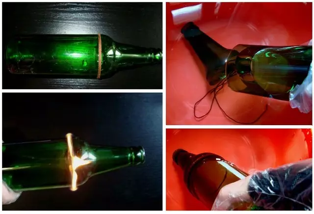 Вази от стъклени бутилки със собствените си ръце: MasterClass + 24 снимки