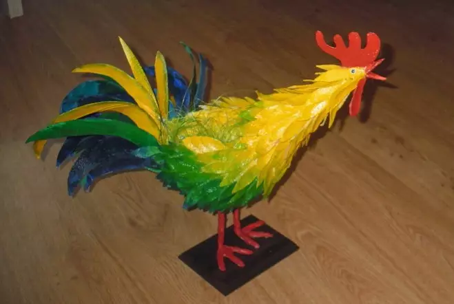 Calp Rooster för det nya året: 10 sätt att göra en rota med egna händer + foto