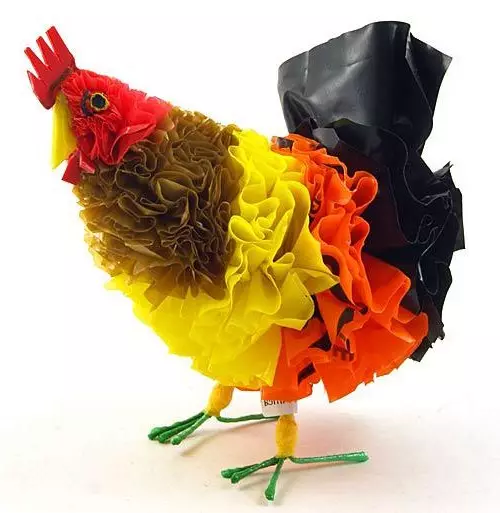 CALP ROOSTER PARA SA BAGONG YEAR: 10 mga paraan upang gumawa ng rooting gamit ang iyong sariling mga kamay + larawan