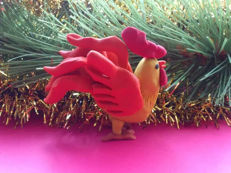 Calp Rooster pre Nový rok: 10 spôsobov, ako urobiť zakorenenie s vlastnými rukami + foto
