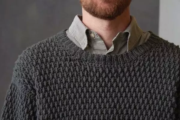 Hook sweater (female and male): how to tie with schemes and video