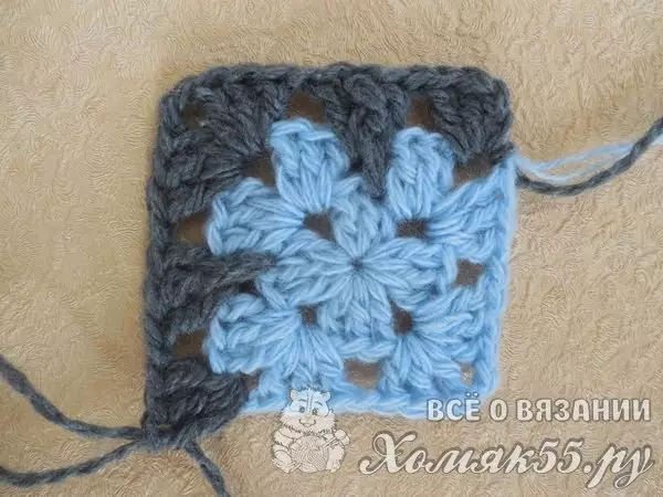 Cape i luga o nofoa ma lau lava lima crochet ma ata, ata ma vitio