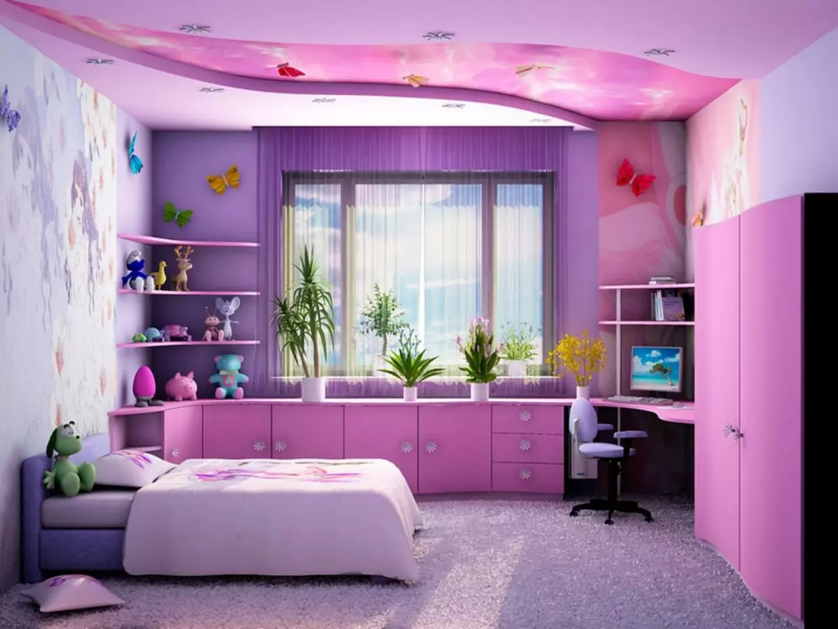 Kamer in lila
