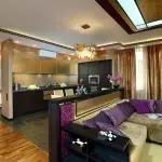 Diseño de habitaciones en color lila - reglas combinadas