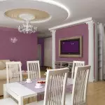 Deseño de habitacións en cor Lilac - Regras de combinación