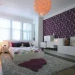 Desain kamar dalam warna Lilac - aturan kombinasi