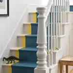 나무 계단을 칠하는 방법 : 페인트 워크 및 염색 기술의 선택