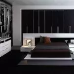 Slaapkamer in zwarte kleur: alles