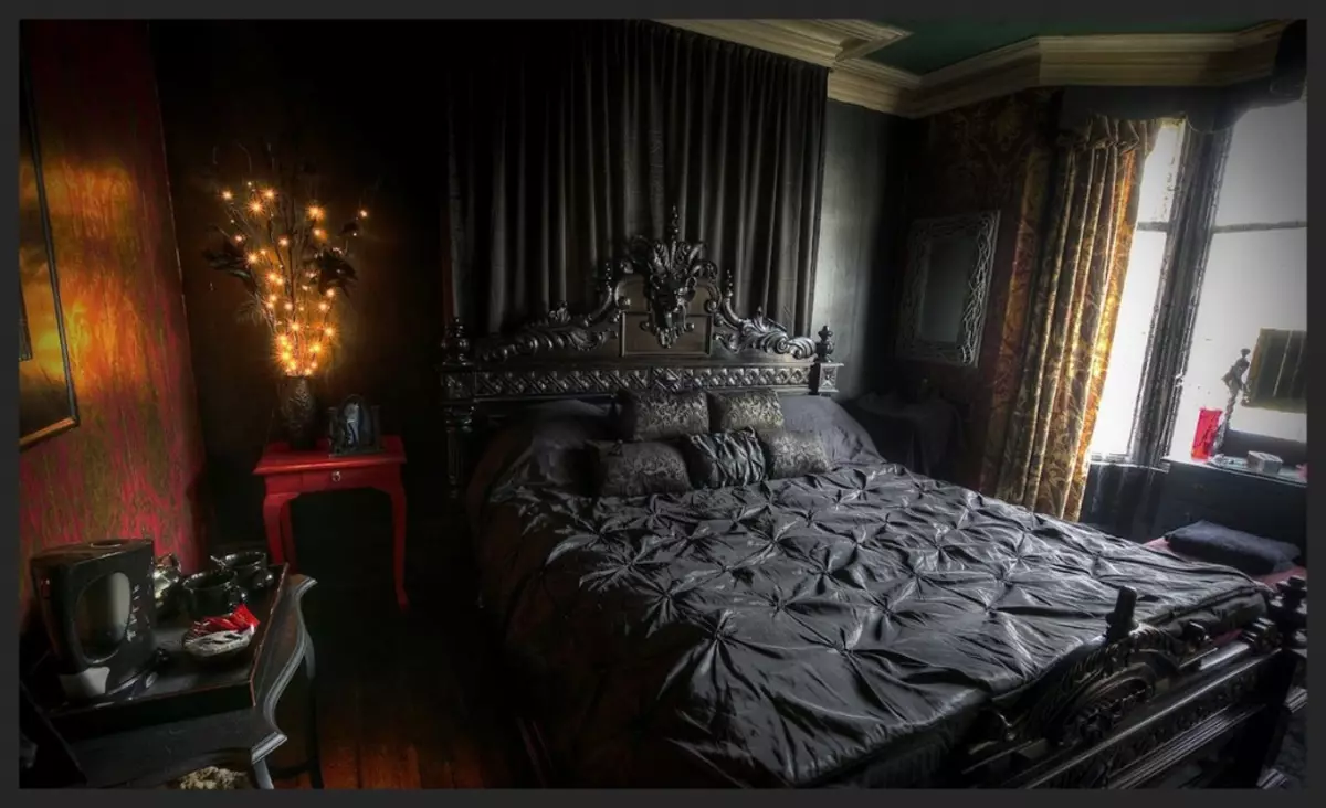 Спалня в черен цвят: всички