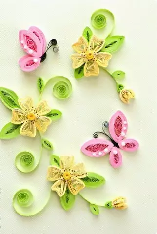 Spring Brafts i le sitaili o le quilling faia oe lava (20 ata)