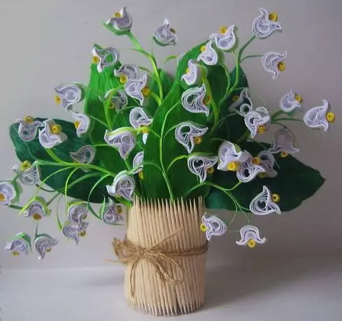 Hàng thủ công mùa xuân theo phong cách quilling tự làm (20 ảnh)