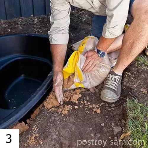 چگونه یک حوضچه را بر روی یک طرح کاسه پلاستیکی بسازید؟